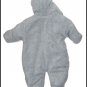 New NWT Grey Shouting Tigger Snowsuit Bunting 3 6 Mos