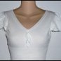 D&G DOLCE & GABBANA White Flutter  Shirt Blouse 44 6