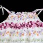 Baby Gap Toddler White Purple Pink Floral Sundress 3 3T