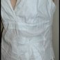 Tamara Catz White Embroidered Palm Tree Tank Top S 2 4