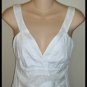 Tamara Catz White Embroidered Palm Tree Tank Top S 2 4