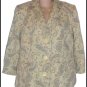 A Pea In The Pod Beige Wool Paisley Maternity Coat Jacket Blazer M 6