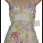 JLO Jennifer Lopez Floral Embroidered Halter Babydoll M
