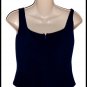 St. John Collection Santana Navy Corset Tank Top 4 2 S