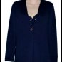 St. John Collection Santana Navy Gold Button Jacket 4 S