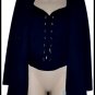 St. John Collection Santana Navy Gold Button Jacket 4 S