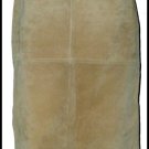 Newport News Tan Brown Suede Leather Knee Skirt 8 M