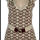 New NWT Tracy Reese Tan Diamond Ecrsa Cami Vest Top L