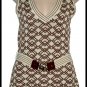 New NWT Tracy Reese Tan Diamond Ecrsa Cami Vest Top L