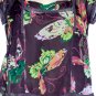 Fei Anthropologie Deep Purple Silk Butterfly Blouse 10