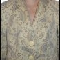 A Pea In The Pod Beige Wool Paisley Maternity Coat Jacket Blazer M 6