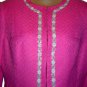 New NWT $228 Lillie Rubin Pink Peony Novelty Knit Sequin Jacket Blazer Coat 10
