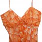 New NWOT $225 Milly New York Orange Floral Silk Cami Top Blouse 10 L
