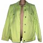 New Real Clothes Lime Green Stretch Cotton Jacket 14 XL