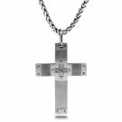 Stainless Steel Cross Necklace Pendant - P30003B