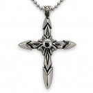 Men's Stainless Steel Cross Pendant - P30108