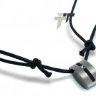 Stainless Steel CZ Pendant - P30123