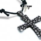Stainless Steel Men's Cross Pendant - P30125