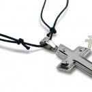 Stainless Steel Men's Cross Pendant - P30127