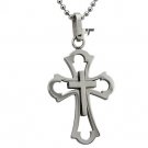 Stainless Steel Cross Pendant - P30132