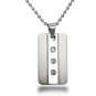Stainless Steel CZ Pendant - P30146