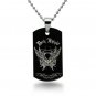 Engravable Black Stainless Steel Dog Tag - P30154