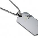 Plain Tungsten Carbide Dog Tag - P10001