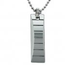 Tungsten Carbide Pendant with 22"" Bead Chain - P10005