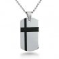 Black Carbon Fiber Tungsten Dog Tag - P10006-B
