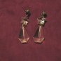 crystal drop earings