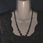 black beaded necklace