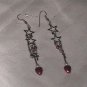 Starsa & hearts dangle hook earings