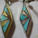 turquise hook dangle earings