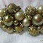 Brown cluster clip on earings