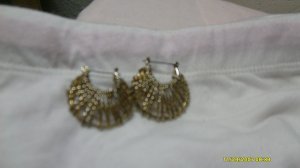 web hoop earings