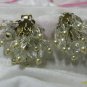 crystal bead clip on earings