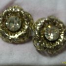 Flower  clip on earings