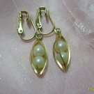 gold clip on earings