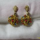 drop  clip on earings