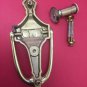 Vintage 6.75 in. Solid Brass Traditional Door Knocker & Viewer