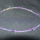 Electric Purple Flower Necklace