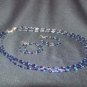 Purple multi-strand long necklace set