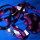 New rare purple dog harness and leash set vintage nylon
