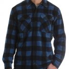New Wrangler Big Men's Long Sleeve Plaid Wicking Fleece Shirt XL with tags