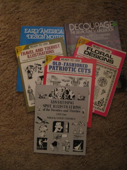 Collection of Dover clip art source books