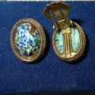 Vintage Mosaic Confetti Glass Earrings