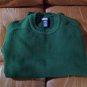 Women's Lands' End Dark Green Sweater, Crew Neck- Size L