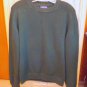 Women's Lands' End Dark Green Sweater, Crew Neck- Size L