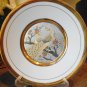 Vintage"The ART OF CHOKIN "  Peacocks  7 1/2" Plate  -  24K Gold Edged
