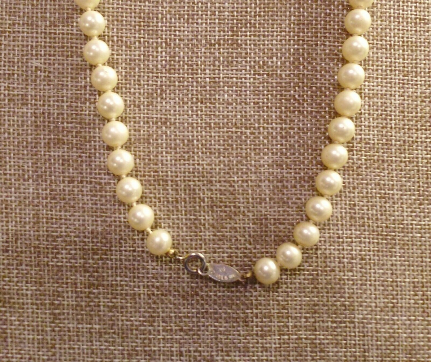 Vintage Marvella Faux Pearl & Coral Necklace